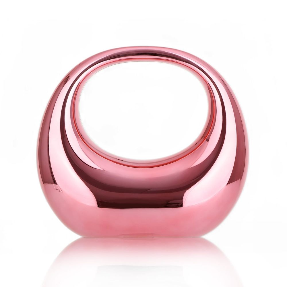 Acrylic Evening Clutch Purse Moon Shape Bag Transparent Evening Bag :]